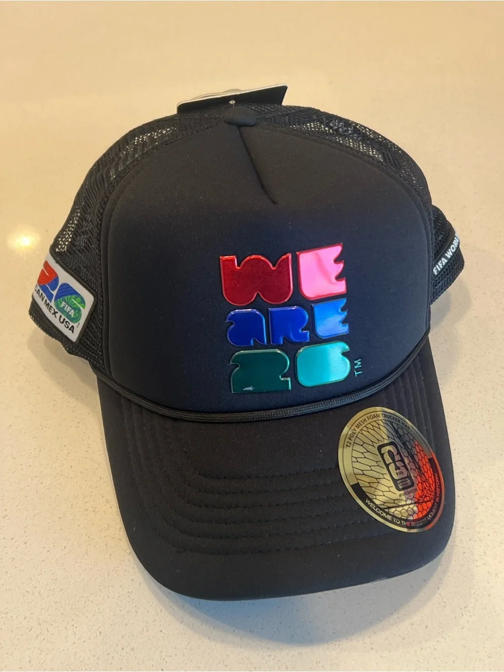 Hat World Cup FIFA -We Are 26 Black Trucker Hat - Official Product